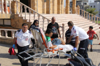  بالصور: إصابة طفيفة لشاب انزلق داخل مسجد الجبلية بمدينة يافا 